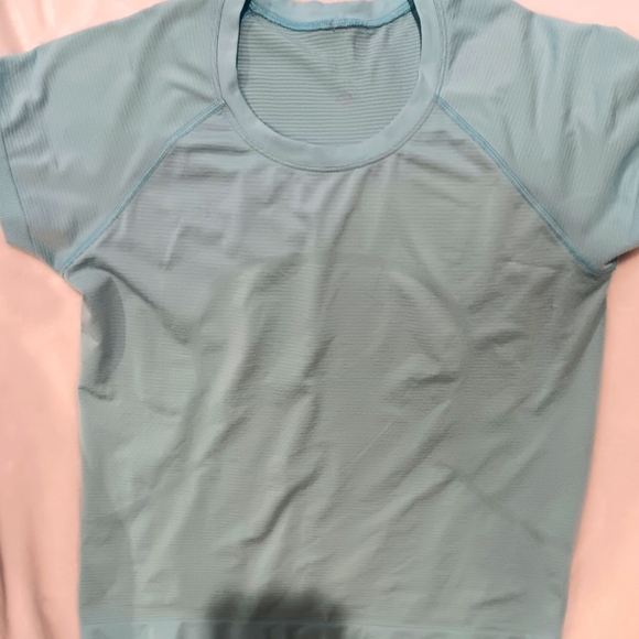 Lululemon top, used, size small, light blue. From a smoke-free and pet-free home - Picture 2 of 4